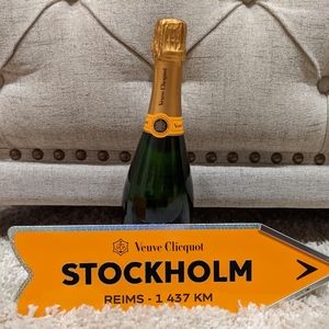 Veuve Clicquot Stockholm Street Sign & Tin